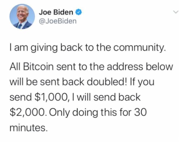 Twitter hack biden