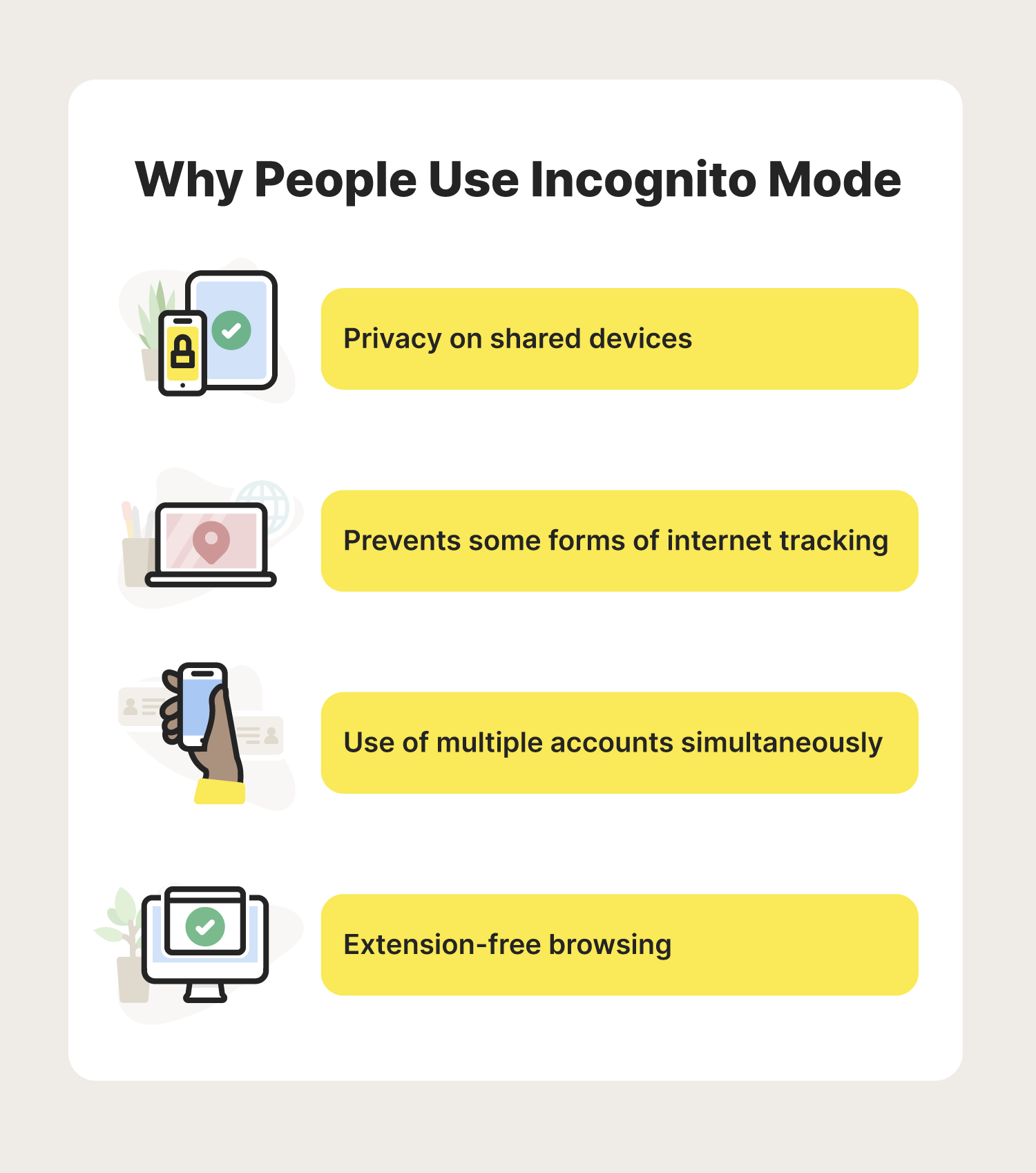 Why people use incognito mode