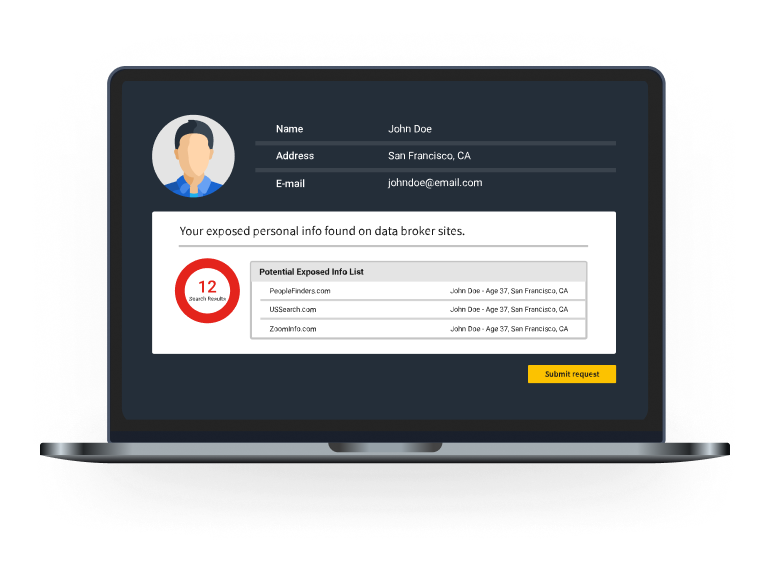 Laptop Privacy Monitor.