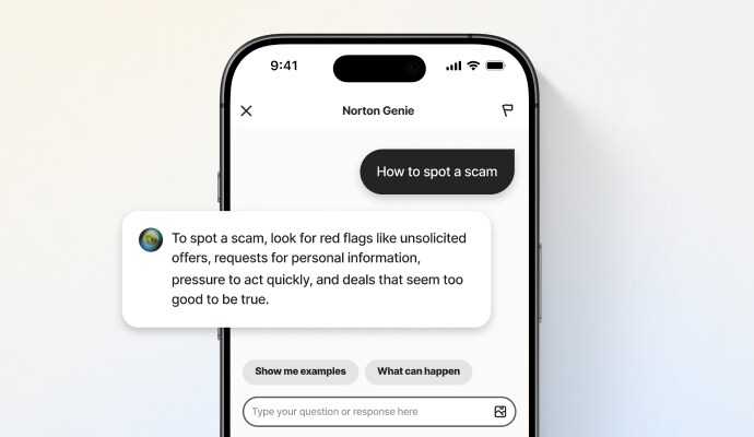 Norton Genie AI-Powered Assistant - product shot of Norton Genie.